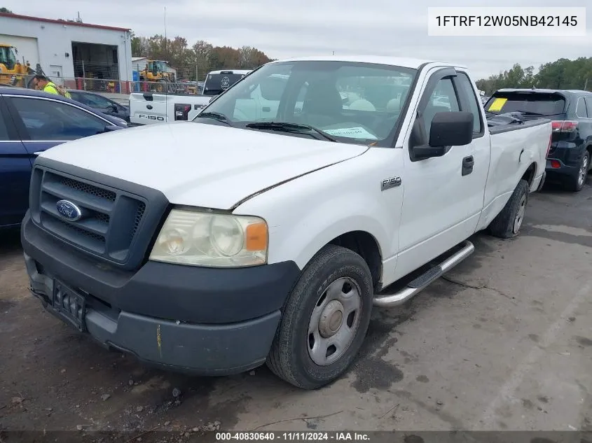 2005 Ford F150 VIN: 1FTRF12W05NB42145 Lot: 40830640