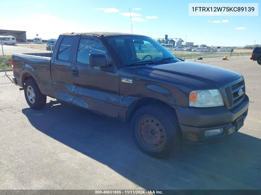 2005 Ford F-150 Stx/Xl/Xlt VIN: 1FTRX12W75KC89139 Lot: 40831805