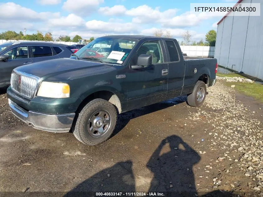 2005 Ford F-150 Fx4/Lariat/Xl/Xlt VIN: 1FTPX14585NA04300 Lot: 40833147