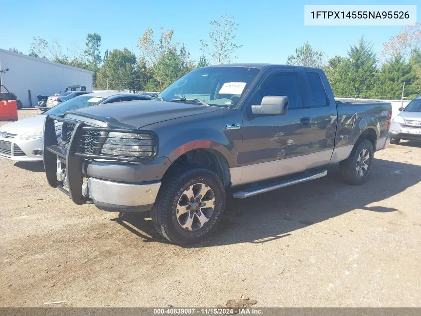 2005 Ford F-150 Fx4/Lariat/Xl/Xlt VIN: 1FTPX14555NA95526 Lot: 40839087