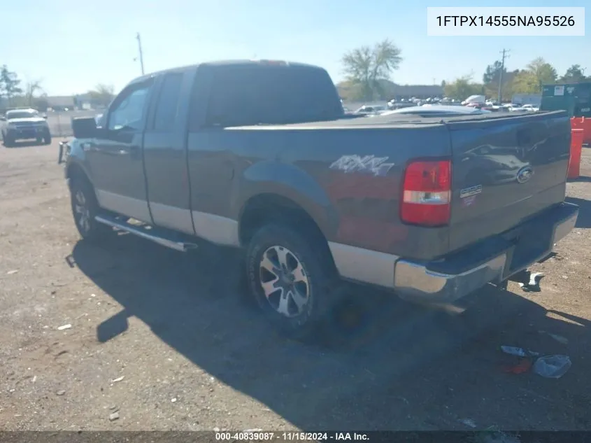 2005 Ford F-150 Fx4/Lariat/Xl/Xlt VIN: 1FTPX14555NA95526 Lot: 40839087