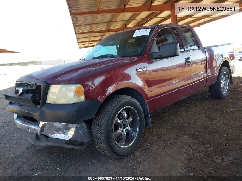 2005 Ford F-150 Stx/Xl/Xlt VIN: 1FTRX12W05KE29581 Lot: 40857829