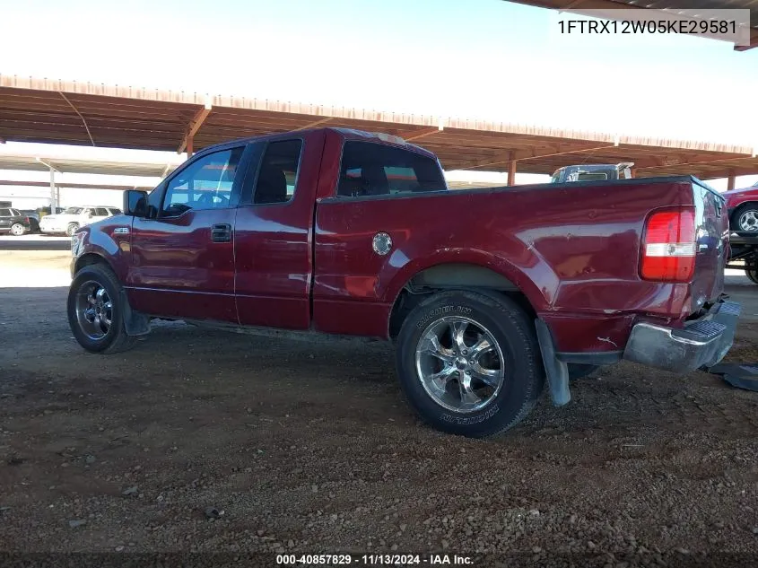 2005 Ford F-150 Stx/Xl/Xlt VIN: 1FTRX12W05KE29581 Lot: 40857829