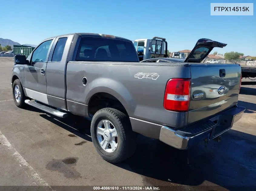 2005 Ford F150 VIN: FTPX14515K Lot: 40861610