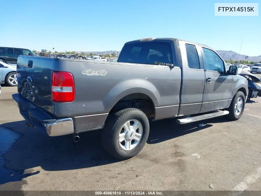 2005 Ford F150 VIN: FTPX14515K Lot: 40861610