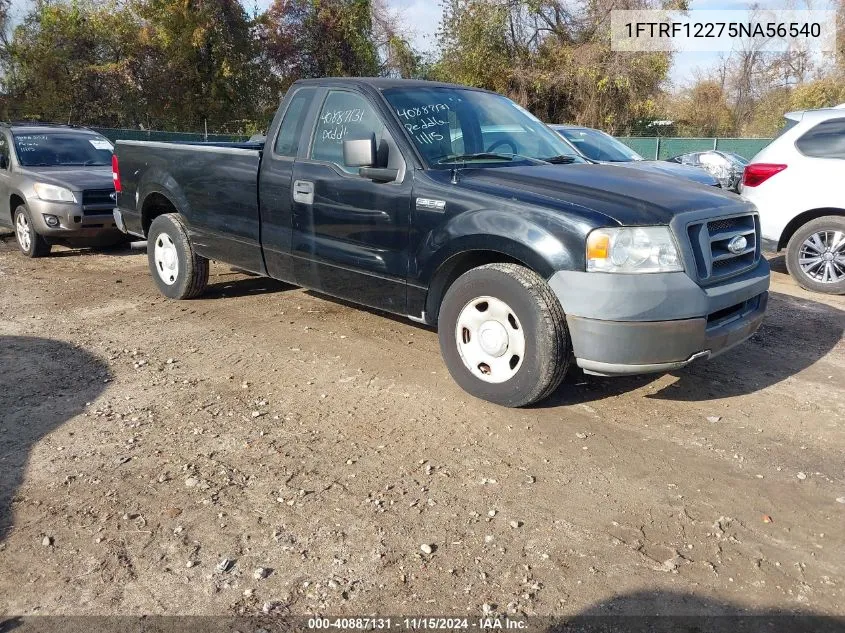 2005 Ford F-150 Stx/Xl/Xlt VIN: 1FTRF12275NA56540 Lot: 40887131