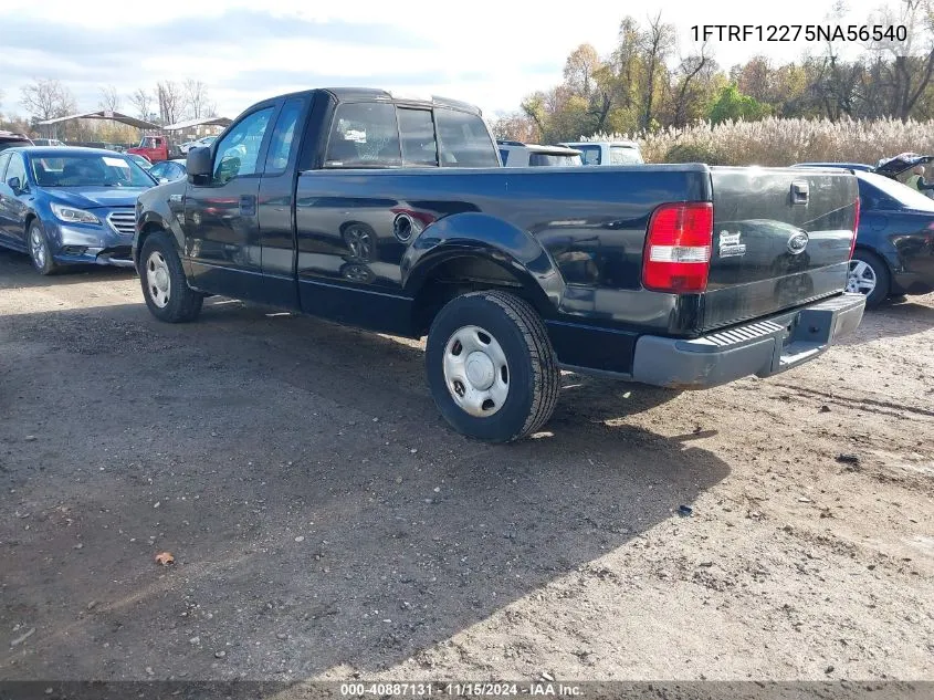 2005 Ford F-150 Stx/Xl/Xlt VIN: 1FTRF12275NA56540 Lot: 40887131