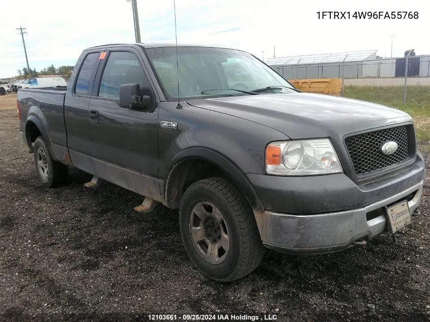 2006 Ford F150 VIN: 1FTRX14W96FA55768 Lot: 12103661