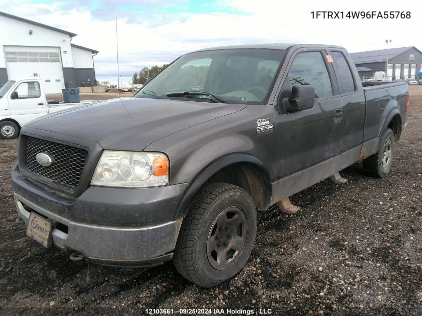 2006 Ford F150 VIN: 1FTRX14W96FA55768 Lot: 12103661