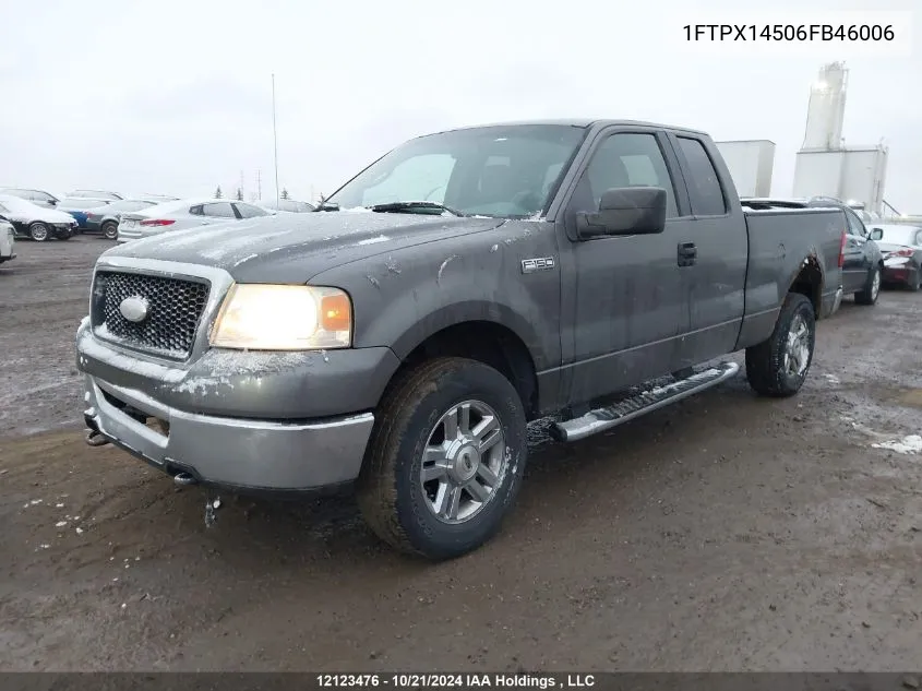 2006 Ford F150 VIN: 1FTPX14506FB46006 Lot: 12123476