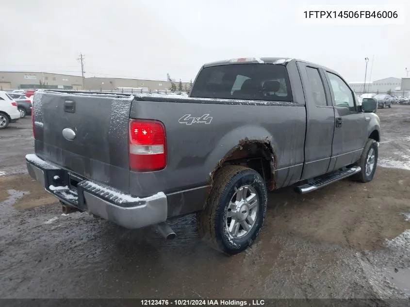 2006 Ford F150 VIN: 1FTPX14506FB46006 Lot: 12123476