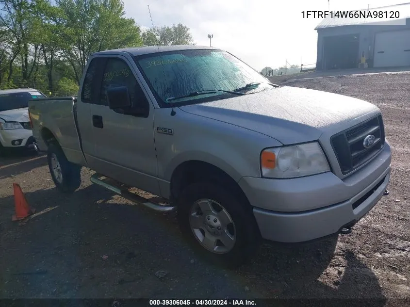 2006 Ford F-150 Stx/Xl/Xlt VIN: 1FTRF14W66NA98120 Lot: 39306045