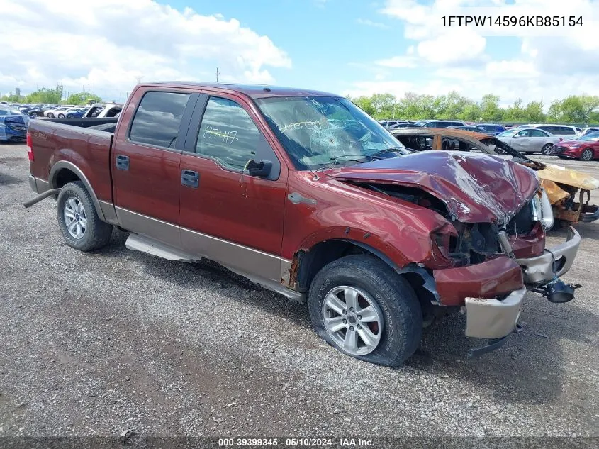 1FTPW14596KB85154 2006 Ford F-150 Fx4/Lariat/Xlt