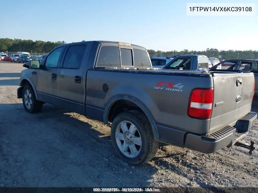 2006 Ford F-150 Fx4/Lariat/Xlt VIN: 1FTPW14VX6KC39108 Lot: 39598786