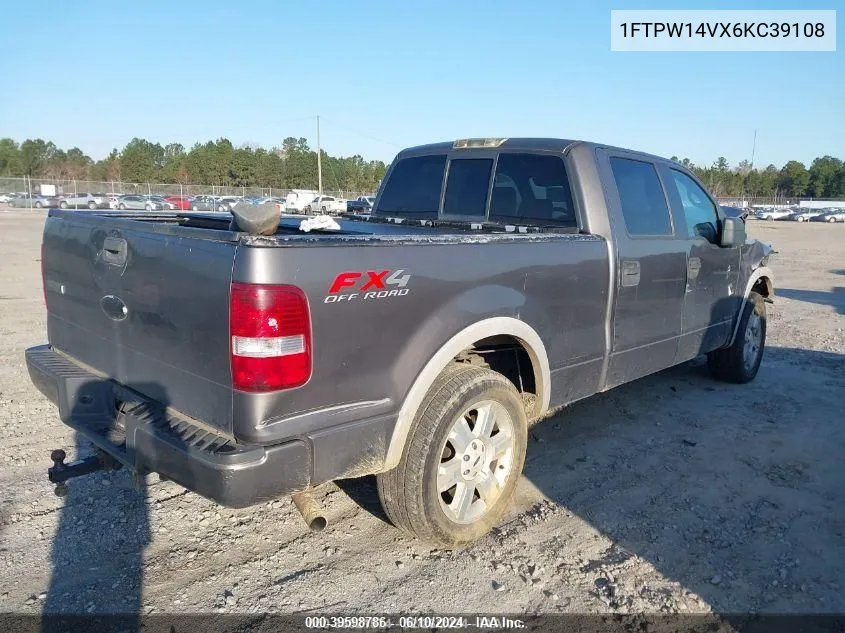 2006 Ford F-150 Fx4/Lariat/Xlt VIN: 1FTPW14VX6KC39108 Lot: 39598786