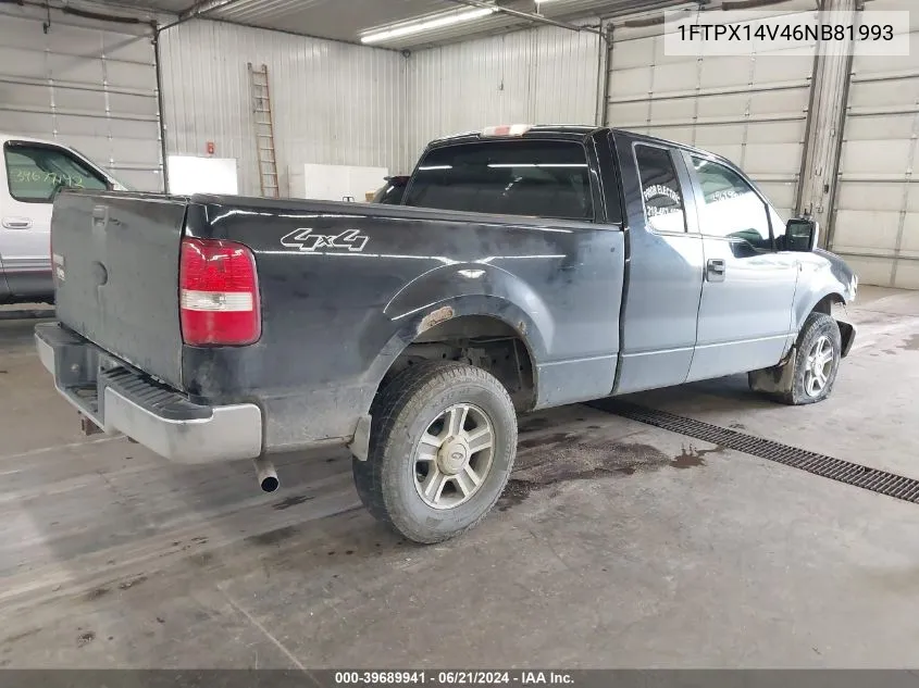 2006 Ford F-150 Fx4/Lariat/Xl/Xlt VIN: 1FTPX14V46NB81993 Lot: 39689941