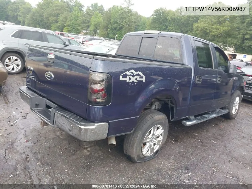 1FTPW14V56KD06987 2006 Ford F-150 Fx4/Lariat/Xlt