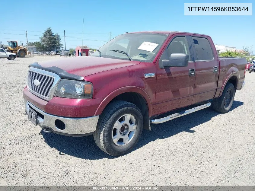 1FTPW14596KB53644 2006 Ford F-150 Fx4/Lariat/Xlt