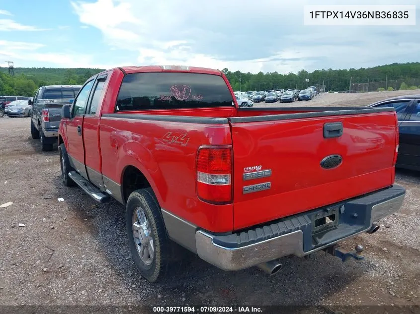 2006 Ford F-150 Fx4/Lariat/Xl/Xlt VIN: 1FTPX14V36NB36835 Lot: 39771594