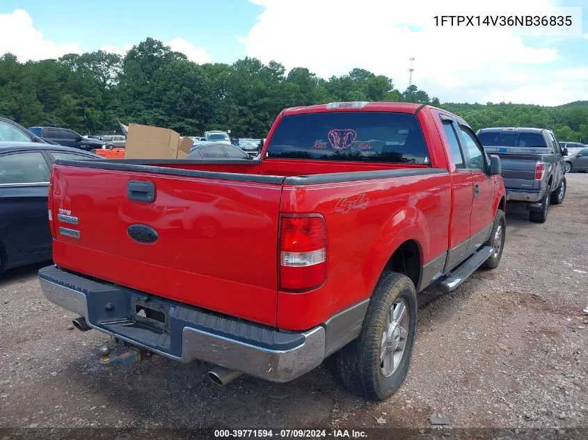 2006 Ford F-150 Fx4/Lariat/Xl/Xlt VIN: 1FTPX14V36NB36835 Lot: 39771594