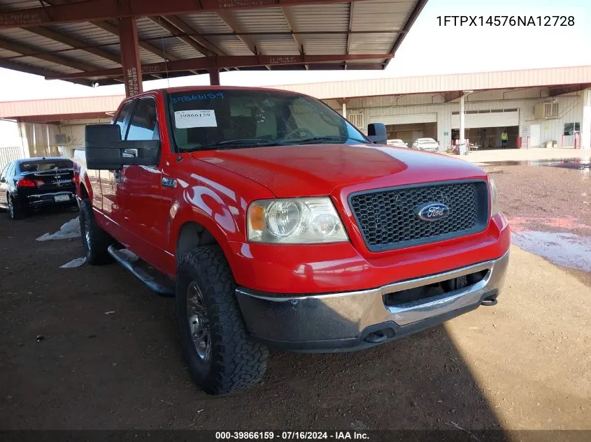 2006 Ford F-150 Fx4/Lariat/Xl/Xlt VIN: 1FTPX14576NA12728 Lot: 39866159