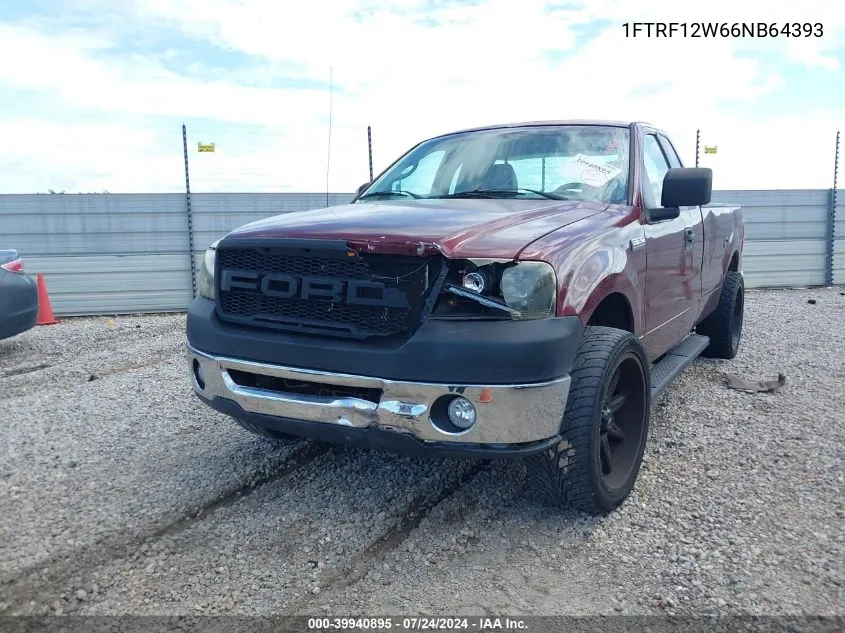 2006 Ford F-150 Stx/Xl/Xlt VIN: 1FTRF12W66NB64393 Lot: 39940895