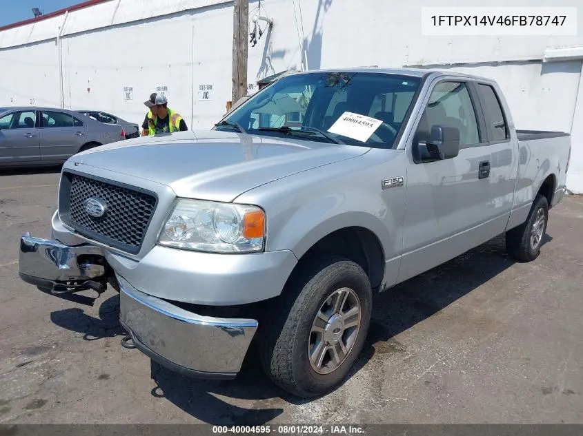 2006 Ford F-150 Fx4/Lariat/Xl/Xlt VIN: 1FTPX14V46FB78747 Lot: 40004595