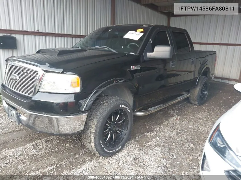 2006 Ford F-150 Fx4/Lariat/Xlt VIN: 1FTPW14586FA80811 Lot: 40084592