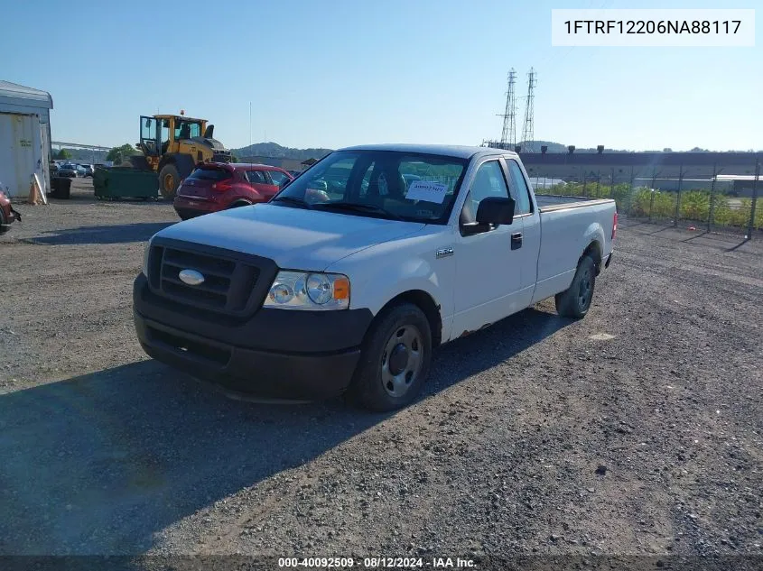 2006 Ford F-150 Stx/Xl/Xlt VIN: 1FTRF12206NA88117 Lot: 40092509