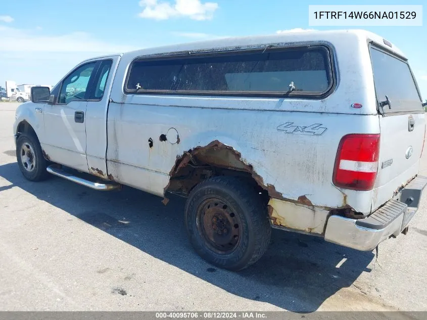 2006 Ford F-150 Stx/Xl/Xlt VIN: 1FTRF14W66NA01529 Lot: 40095706