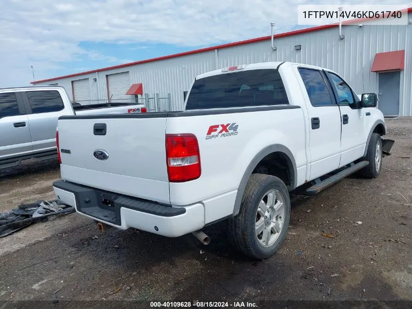 2006 Ford F-150 Fx4/Lariat/Xlt VIN: 1FTPW14V46KD61740 Lot: 40109628