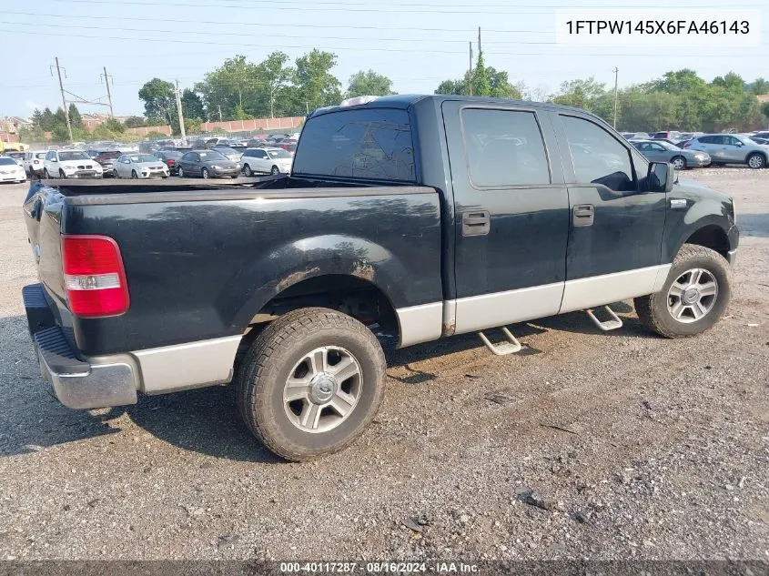 2006 Ford F-150 Fx4/Lariat/Xlt VIN: 1FTPW145X6FA46143 Lot: 40117287