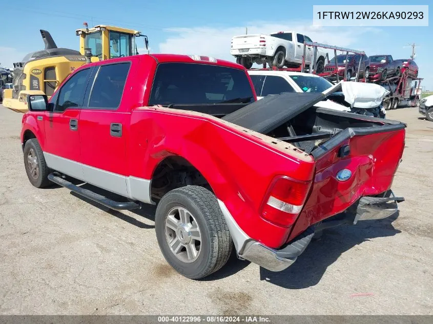 1FTRW12W26KA90293 2006 Ford F-150 Xlt