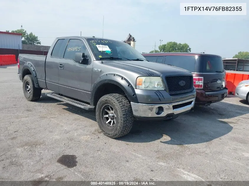 2006 Ford F-150 Fx4/Lariat/Xl/Xlt VIN: 1FTPX14V76FB82355 Lot: 40148925