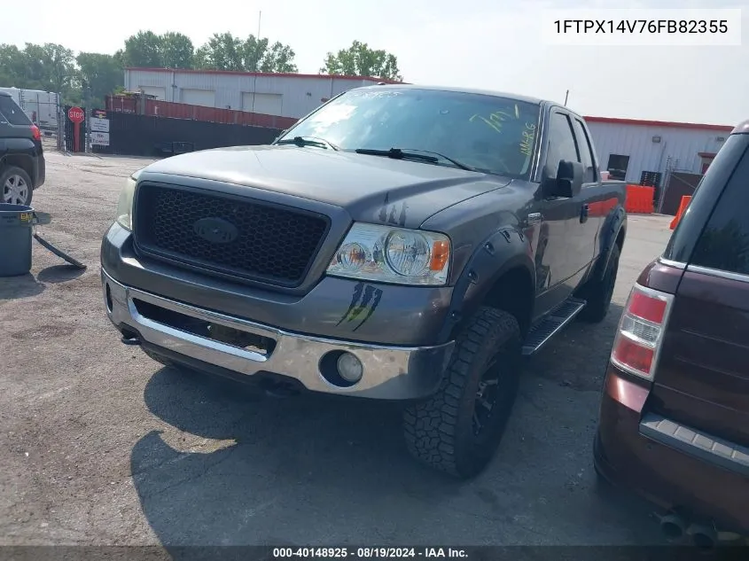 2006 Ford F-150 Fx4/Lariat/Xl/Xlt VIN: 1FTPX14V76FB82355 Lot: 40148925