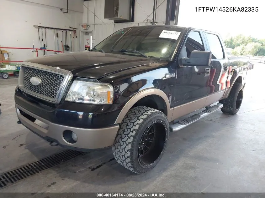 2006 Ford F-150 Fx4/Lariat/Xlt VIN: 1FTPW14526KA82335 Lot: 40164174