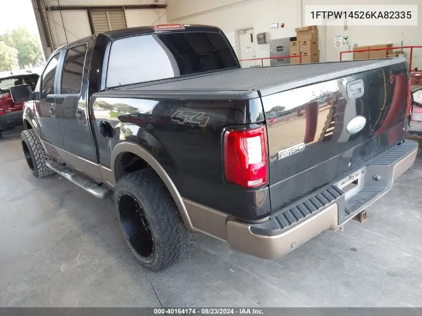 2006 Ford F-150 Fx4/Lariat/Xlt VIN: 1FTPW14526KA82335 Lot: 40164174