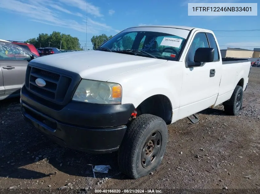 2006 Ford F-150 Stx/Xl/Xlt VIN: 1FTRF12246NB33401 Lot: 40166020