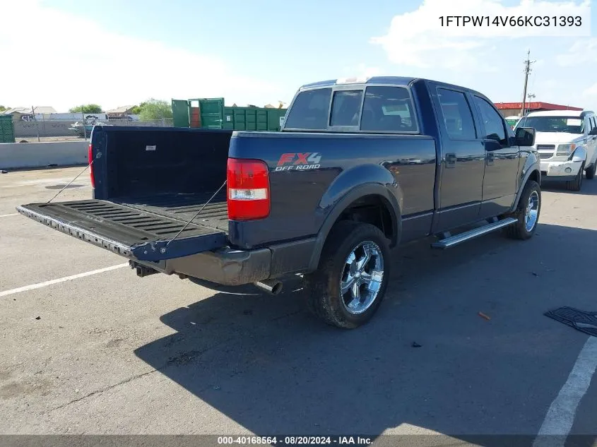 2006 Ford F-150 Fx4/Lariat/Xlt VIN: 1FTPW14V66KC31393 Lot: 40168564