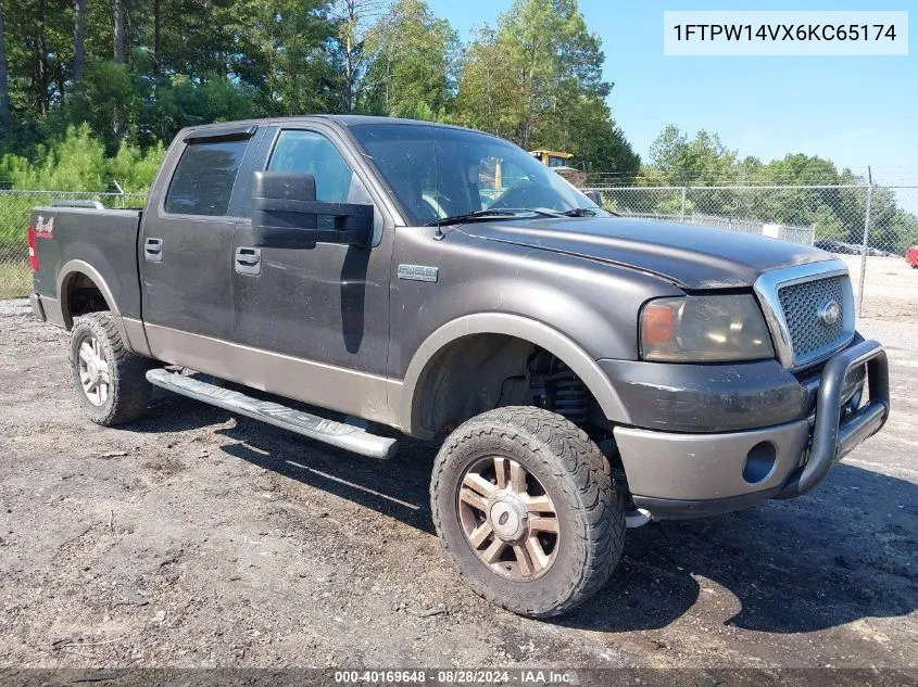 1FTPW14VX6KC65174 2006 Ford F-150 Fx4/Lariat/Xlt