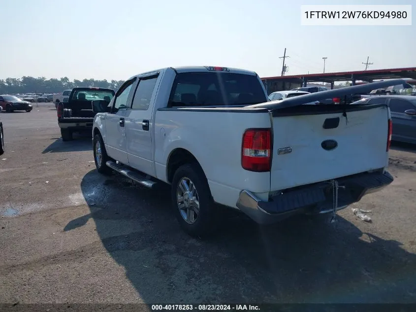 1FTRW12W76KD94980 2006 Ford F-150 Xlt