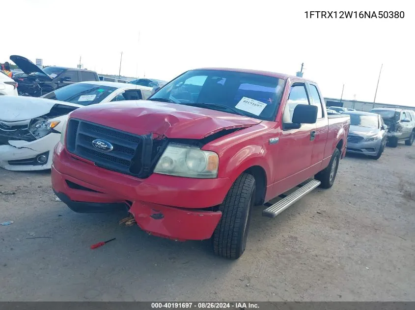 2006 Ford F-150 Stx/Xl/Xlt VIN: 1FTRX12W16NA50380 Lot: 40191697