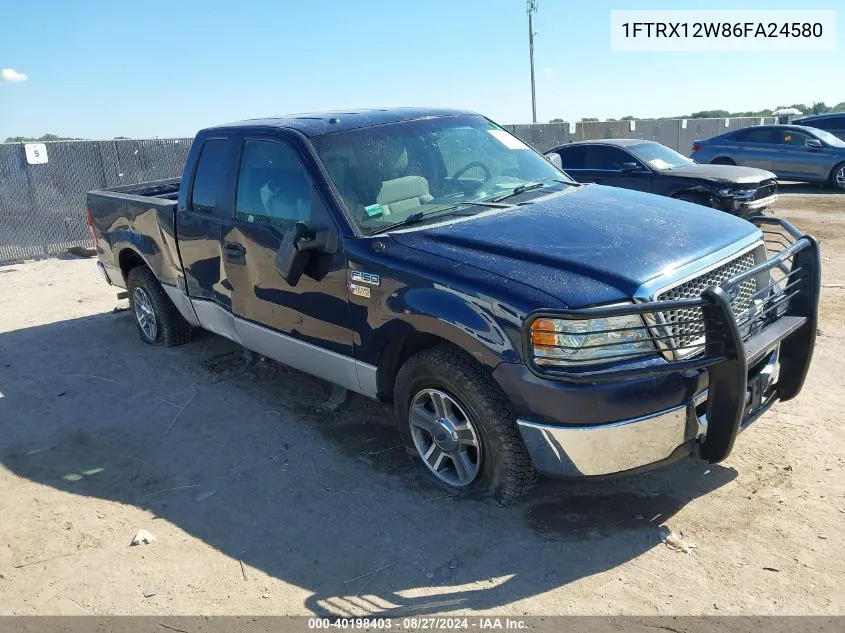 2006 Ford F-150 Stx/Xl/Xlt VIN: 1FTRX12W86FA24580 Lot: 40198403