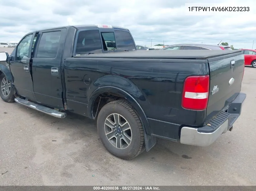 2006 Ford F-150 Fx4/Lariat/Xlt VIN: 1FTPW14V66KD23233 Lot: 40200036