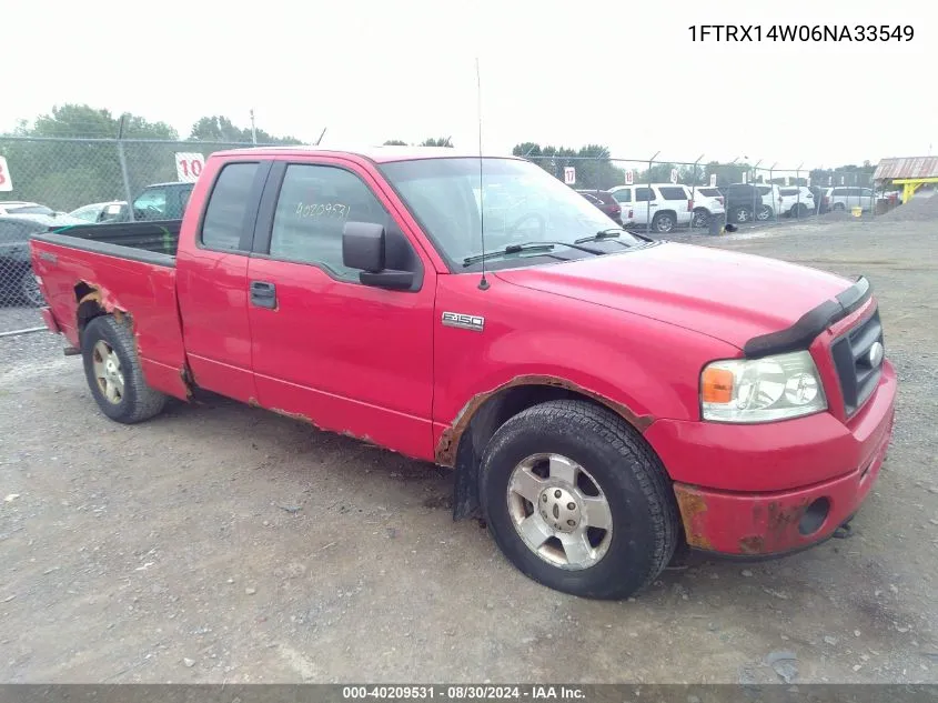 2006 Ford F-150 Stx/Xl/Xlt VIN: 1FTRX14W06NA33549 Lot: 40209531