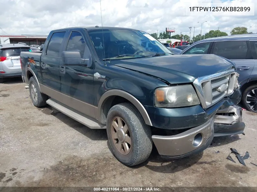 2006 Ford F-150 Lariat/Xlt VIN: 1FTPW12576KB82899 Lot: 40211064