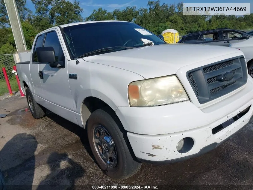 2006 Ford F-150 Stx/Xl/Xlt VIN: 1FTRX12W36FA44669 Lot: 40211998