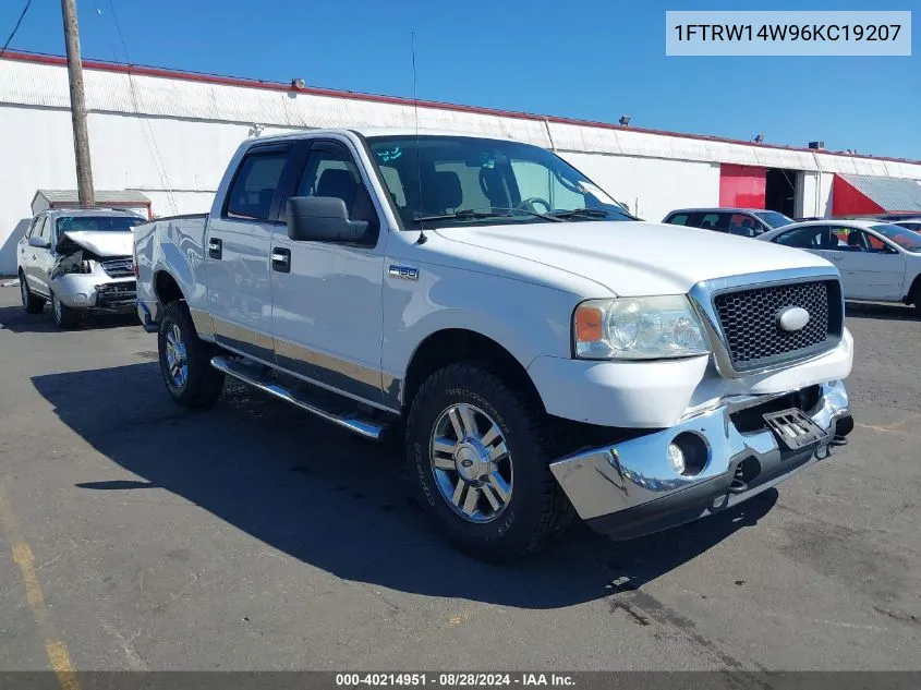 2006 Ford F-150 Xlt VIN: 1FTRW14W96KC19207 Lot: 40214951