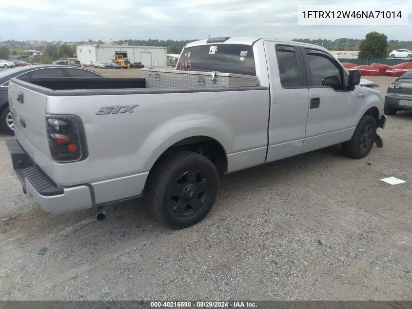 2006 Ford F-150 Stx/Xl/Xlt VIN: 1FTRX12W46NA71014 Lot: 40216590