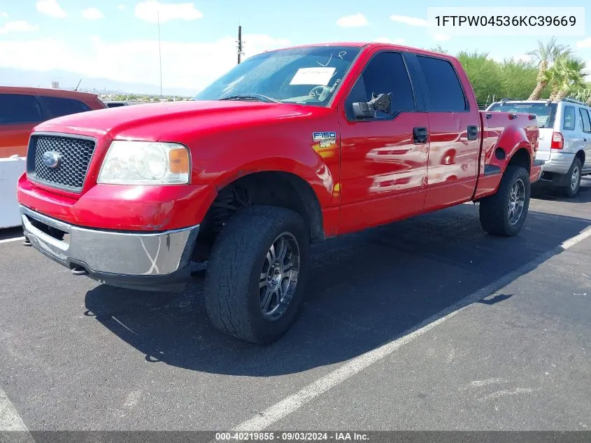 1FTPW04536KC39669 2006 Ford F-150 Fx4/Xlt